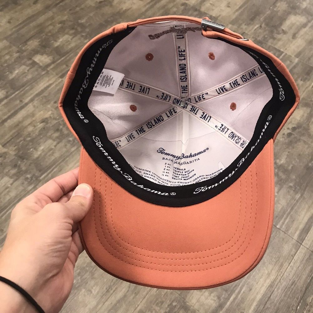 NWT Tommy‎ Bahama Cap Baseball Hat One Size Adjustable with Marlin Salmon - Picture 8 of 10